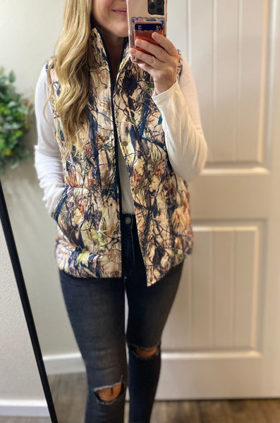 MM Quilted Camo Vest