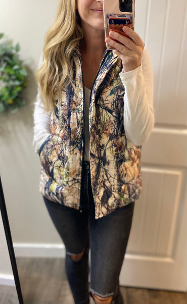 MM Quilted Camo Vest