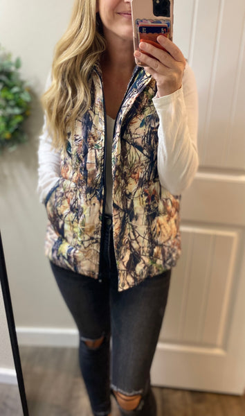 MM Quilted Camo Vest
