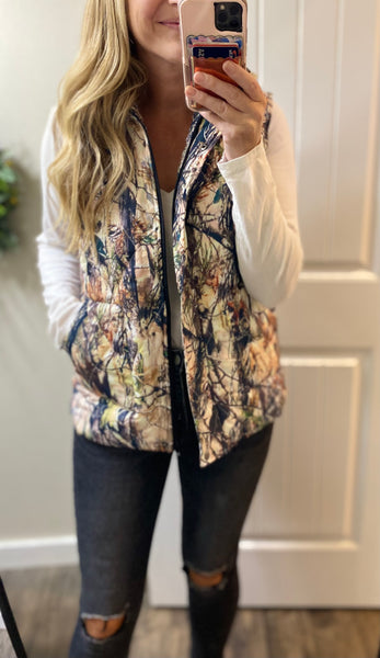 MM Quilted Camo Vest