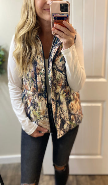 MM Quilted Camo Vest