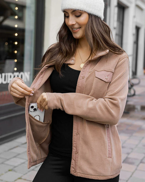 Sale! Luxe Grey Fleece Jacket