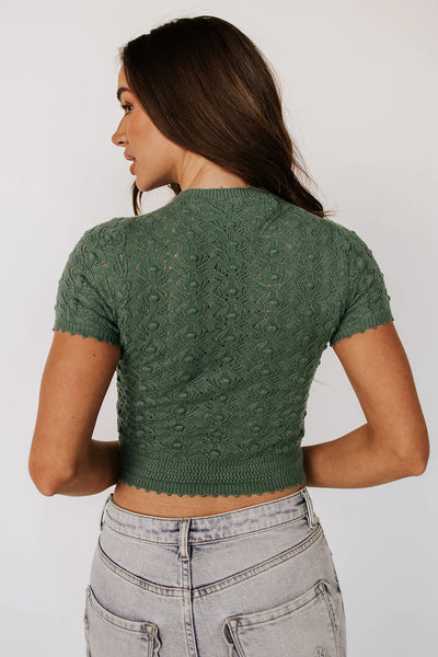 Soft Lace Short Sleeve Top