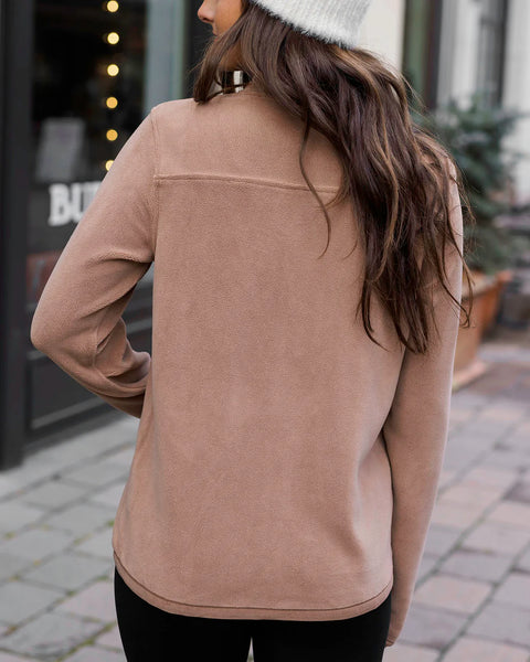 Sale! Luxe Grey Fleece Jacket