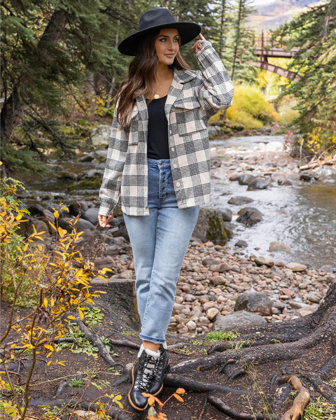 Sale! Plaid Button Up Shacket