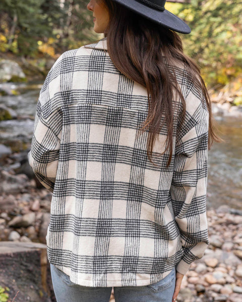 Sale! Plaid Button Up Shacket