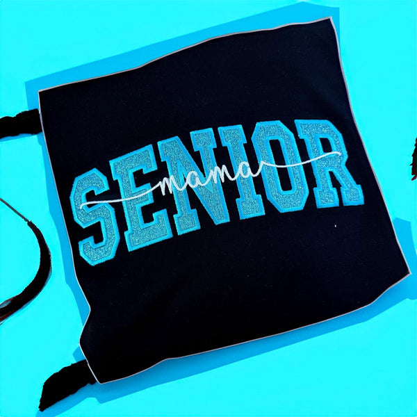 Custom Glitter Applique Embroidered Sweatshirt