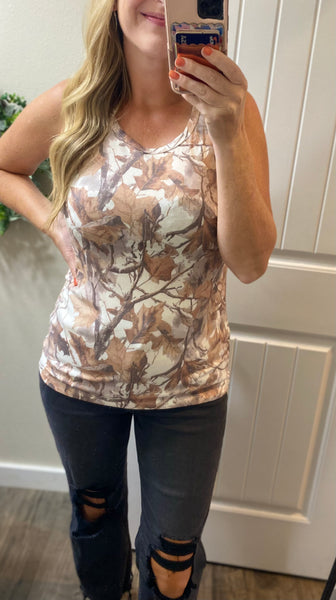 MM Woodsy Camo Micro-Ribbed Tank