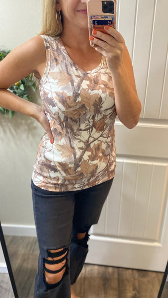 MM Woodsy Camo Micro-Ribbed Tank