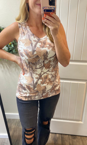 MM Woodsy Camo Micro-Ribbed Tank