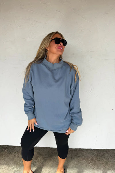 Blakeley Spring Mock Neck Pocket Pullovers