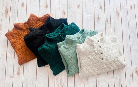 MM Cloud Quilted Snap Pullovers