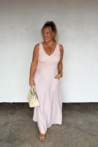 Preorder Blakeley Striped Maxi Dresses