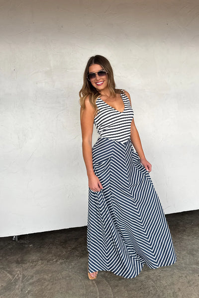 Preorder Blakeley Striped Maxi Dresses