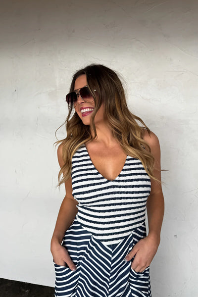 Preorder Blakeley Striped Maxi Dresses