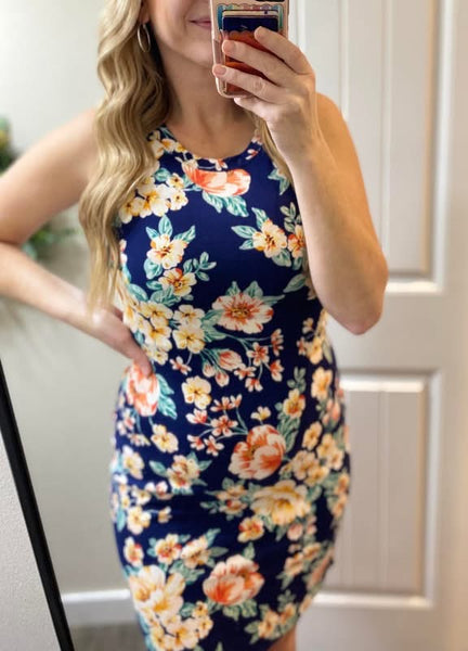 Ribbed Sleeveless Fitted Dress