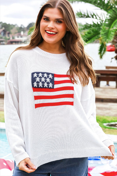 Preorder Jess Lea USA Flag Sweater