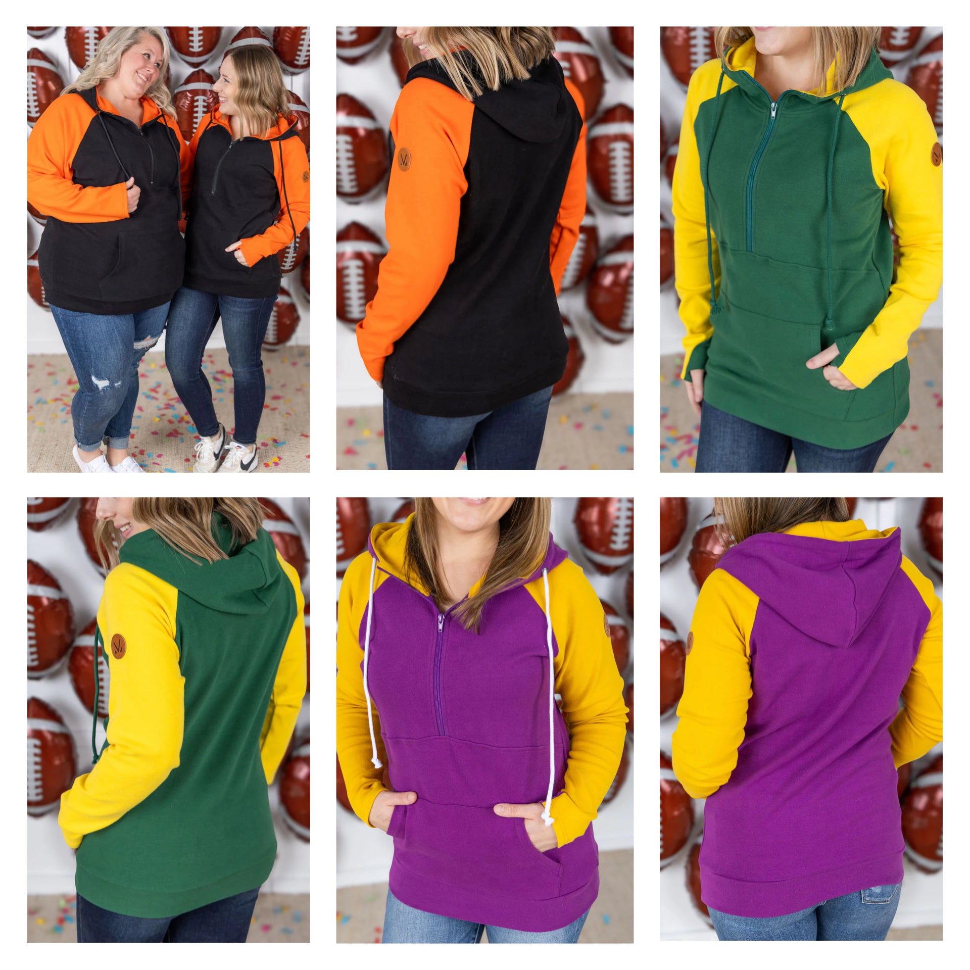MM Game Day 1/2 Zip Hoodies