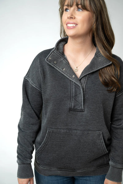 MM Fall Vintage Wash Snap Pullovers