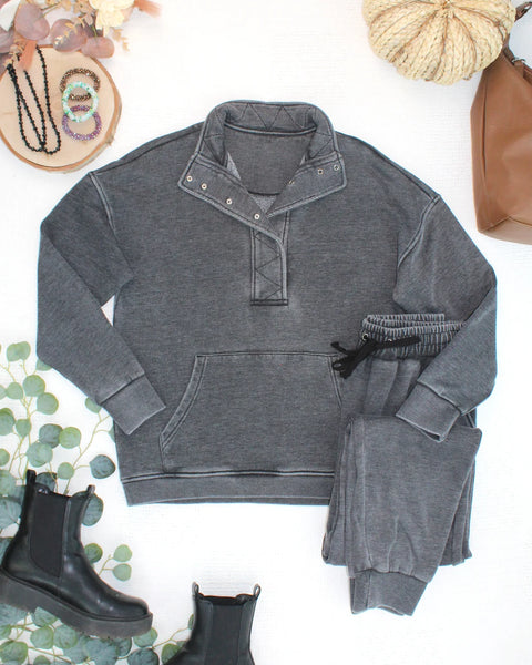 MM Fall Vintage Wash Snap Pullovers