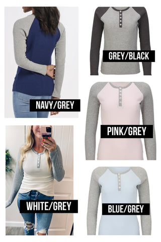 Waffleknit Baseball Henleys