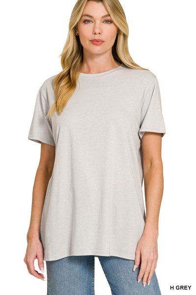 Relaxed Boyfriend Round Neck Tees