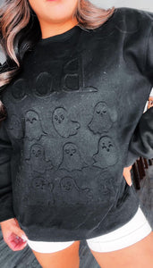 Preorder BOO Embossed Sweatshirt
