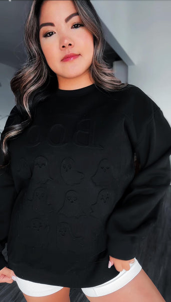 Preorder BOO Embossed Sweatshirt