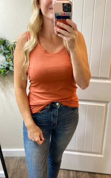 Micro Ribbed Tank Top
