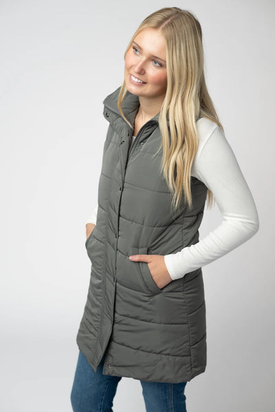 MM Long Vests (Burgundy, Grey, Navy, Teal, Brown, Olive, Pumpkin, Black, Cinnamon, Latte)