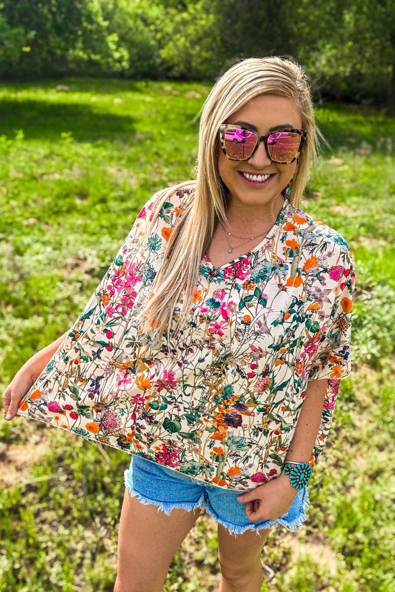 Oversized Floral Top
