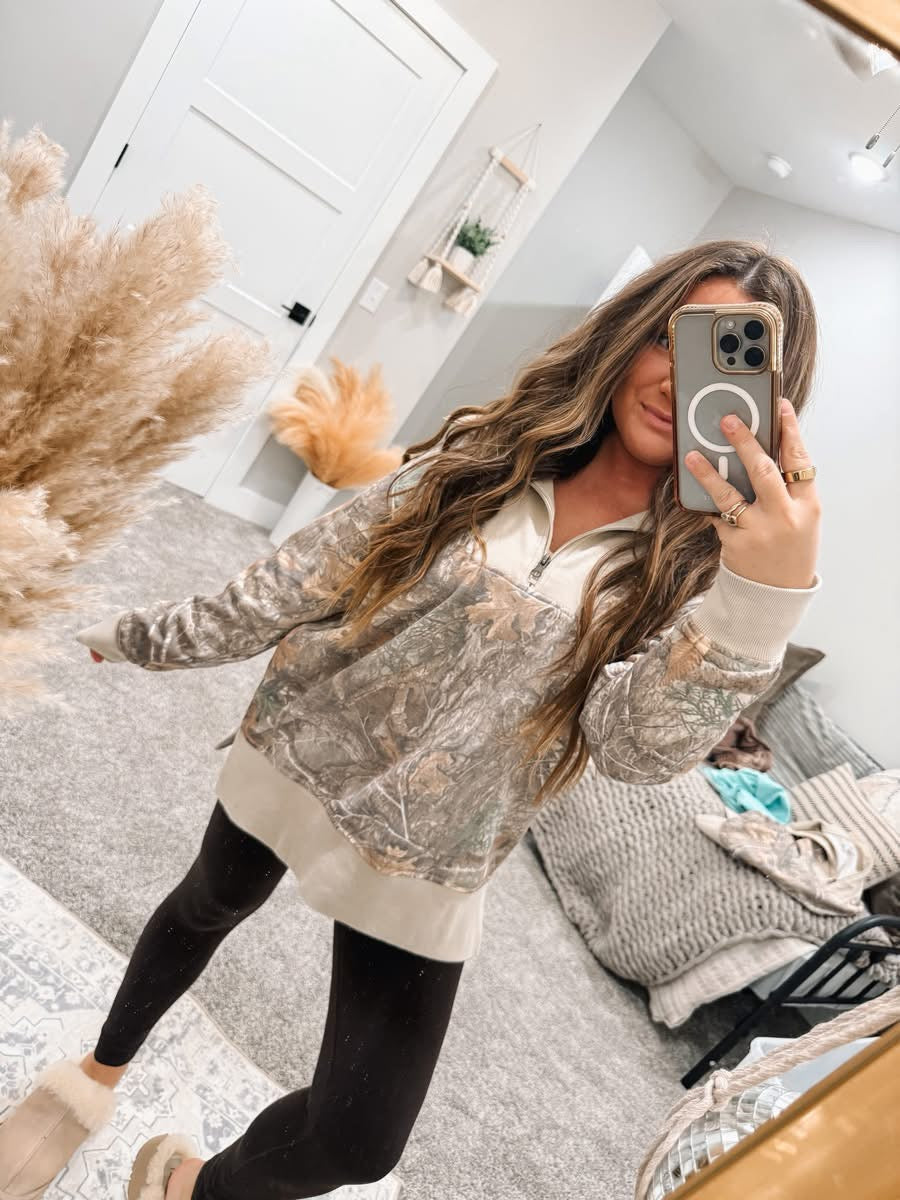 Preorder Camo 1/4 Pullover