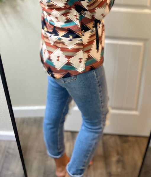 Camo or Black/Grey Aztec Jacket