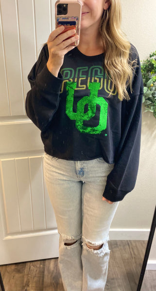 Officially Licensed UO Sequin Crop Pullover