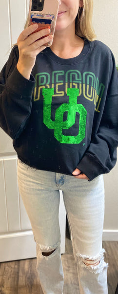 Officially Licensed UO Sequin Crop Pullover