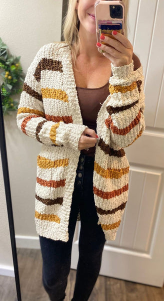 Mm Valentine’s Striped Cardigan