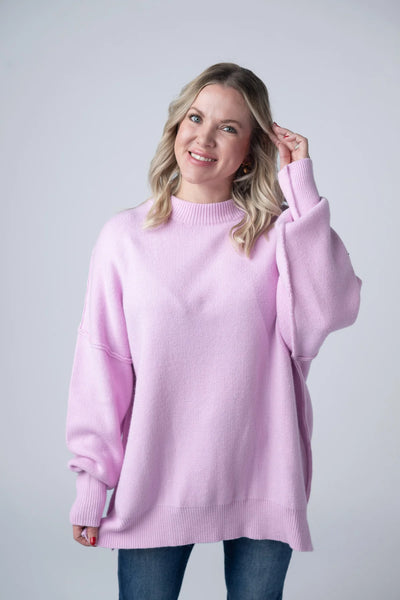 Oversized Lilac or Navy Cozy Sweater