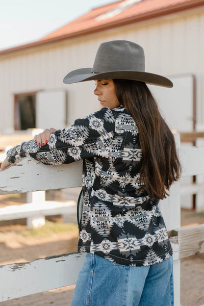 Camo or Black/Grey Aztec Jacket