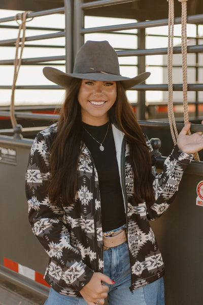 Camo or Black/Grey Aztec Jacket