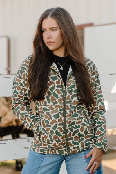 Camo or Black/Grey Aztec Jacket