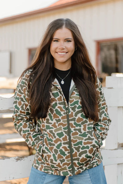 Camo or Black/Grey Aztec Jacket