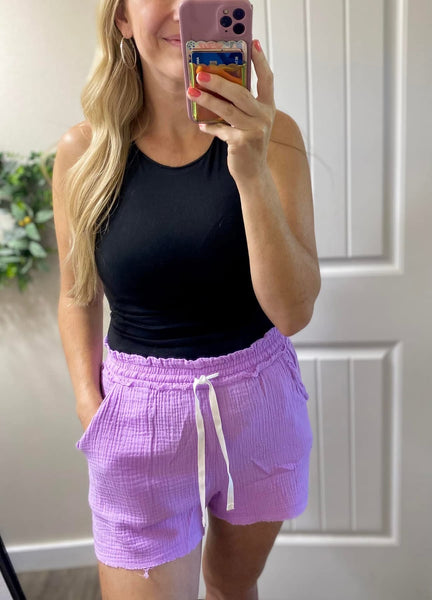 Sale! Black Gauze Shorts
