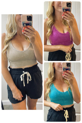 Sale! StoneWash Seamless Ribbed Padded Bra