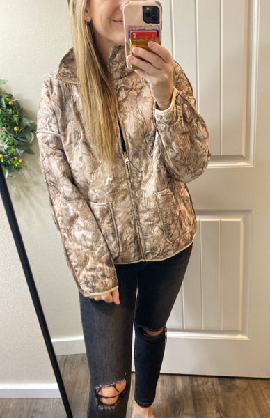 Quilted Camo or Animal Jackets