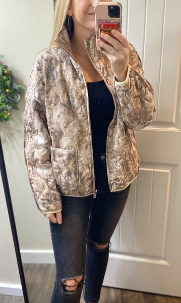 Quilted Camo or Animal Jackets