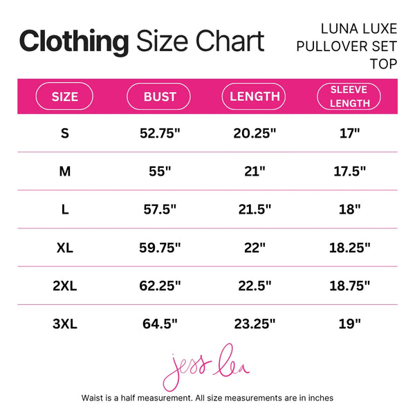 Jess Lea Luxe Pullover Sets