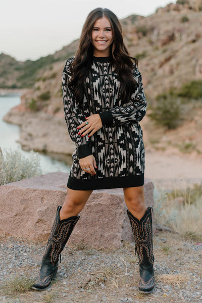 SK Montana Aztec  or Horseshoe Sweater Dress