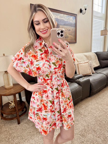 Poppy Pleated Dress