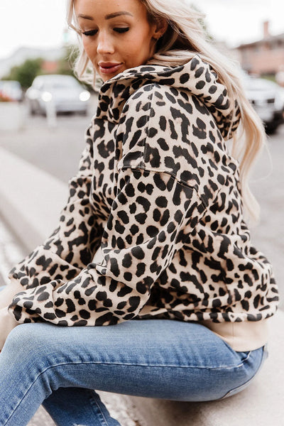 Ampersand Ave Animal Print French Terry Hoodie
