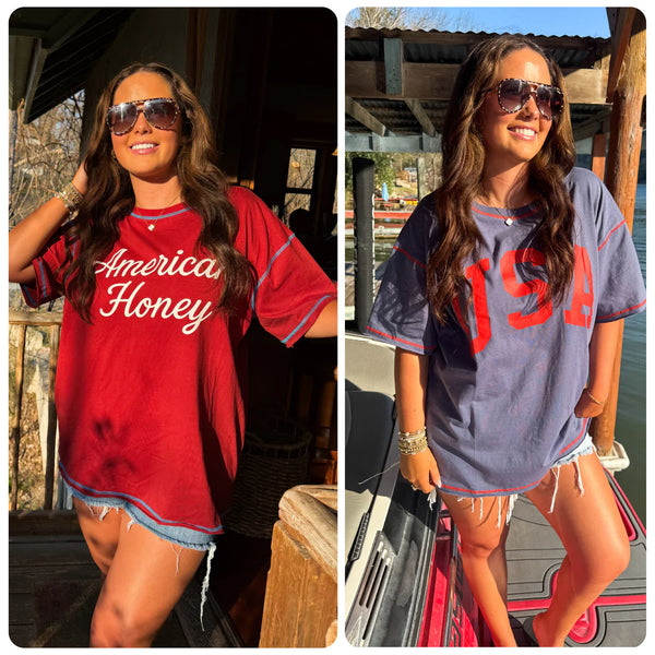 Preorder Blakeley Oversized American Tees